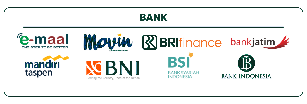Klien Perbankan Nasional: Bank Indonesia, BNI, BRI, BSI, Mandiri