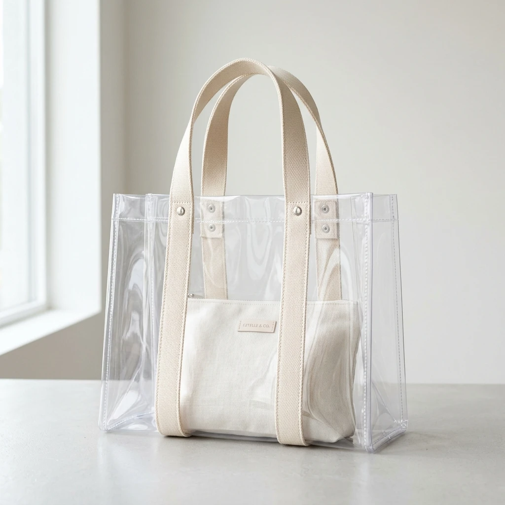 Kategori Tote Bag Mika Transparan PVC Custom